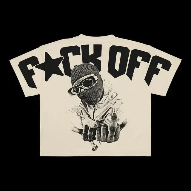 Streetwear T Shirt Clothes Hip Hop Rock Street Character Graphic Print Oversized T-Shirt Mens New Punk Short Sleeve Tops