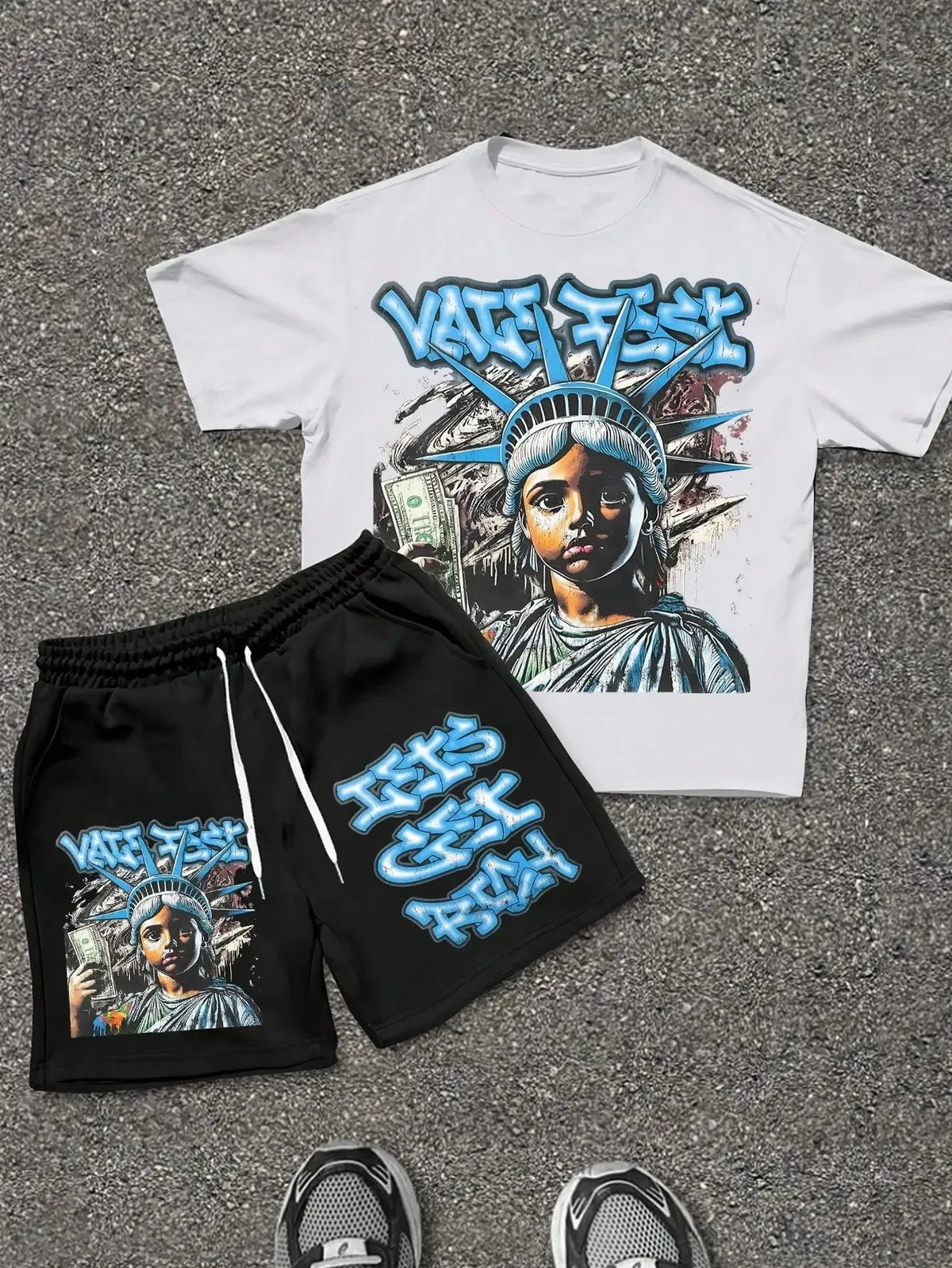 2026 Summer New Men's Suit with 3D Print Breathable Lightweight and Comfortable for Roller Skating Hip-Hop Style Men's Clothing