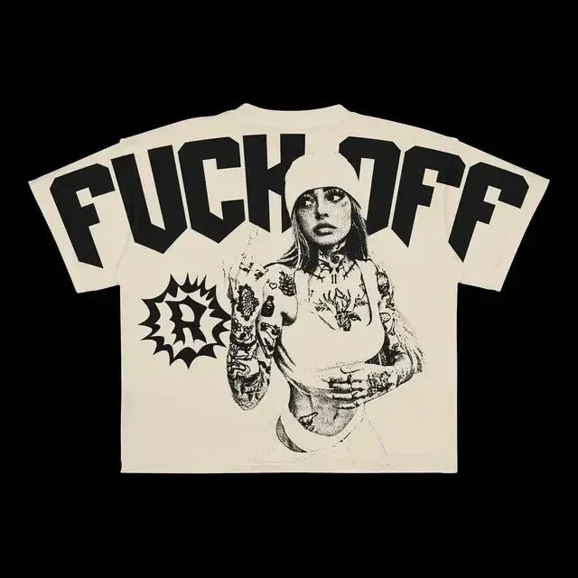 Streetwear T Shirt Clothes Hip Hop Rock Street Character Graphic Print Oversized T-Shirt Mens New Punk Short Sleeve Tops